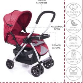 Coche Cuna Blake Rojo