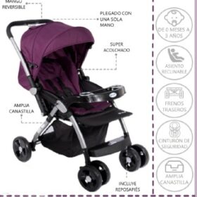 Coche Cuna Kuper Morado