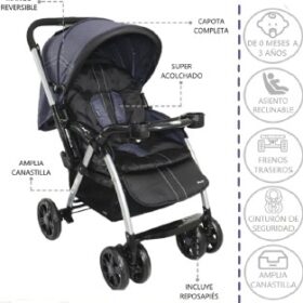 Coche Cuna Rossi Gris