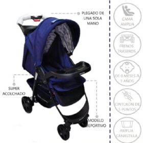 Coche Cuna JL-036B Morado