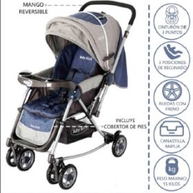 Coche Cuna Mecedora FLIP Morada