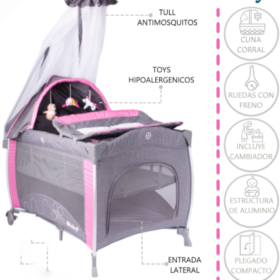 Cuna Colecho Rosa