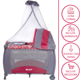 Cuna Corral 716-1 Roja