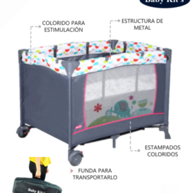Cuna Corral Colecho KUSI Rosa