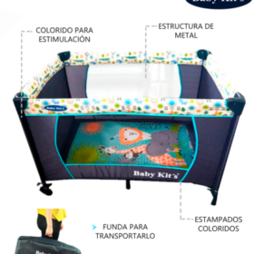 Cuna Corral Party Turquesa
