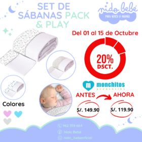Set de sabanas pack & play