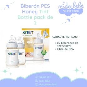 Biberón PES Honey Tint Bottle pack de 2