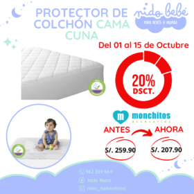 Protector de colchon cama cuna