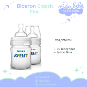 Biberon Classic Plus 2 piezas Avent