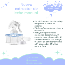 Nuevo extractor de leche manual