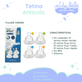 Tetina Anticolic x2 Avent FLUJOS VARIOS