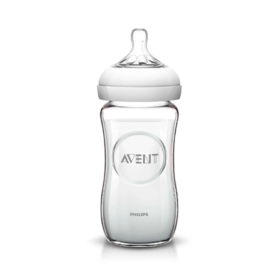 biberon natural de vidrio avent 8oz/240ml