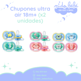 Chupones ultra air 18m+ (x2 unidades) Avent