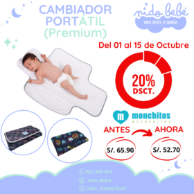 Cambiador portatil premium