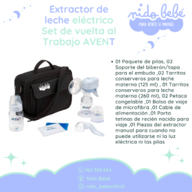 Extractor de leche eléctrico Set de vuelta al Trabajo AVENT