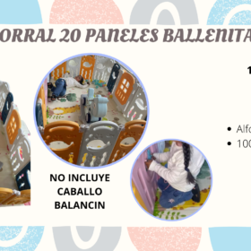 CORRAL 20 PANELES BALLENITA