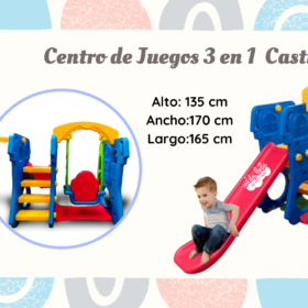 Centro de Juegos 3 en 1  Castillo