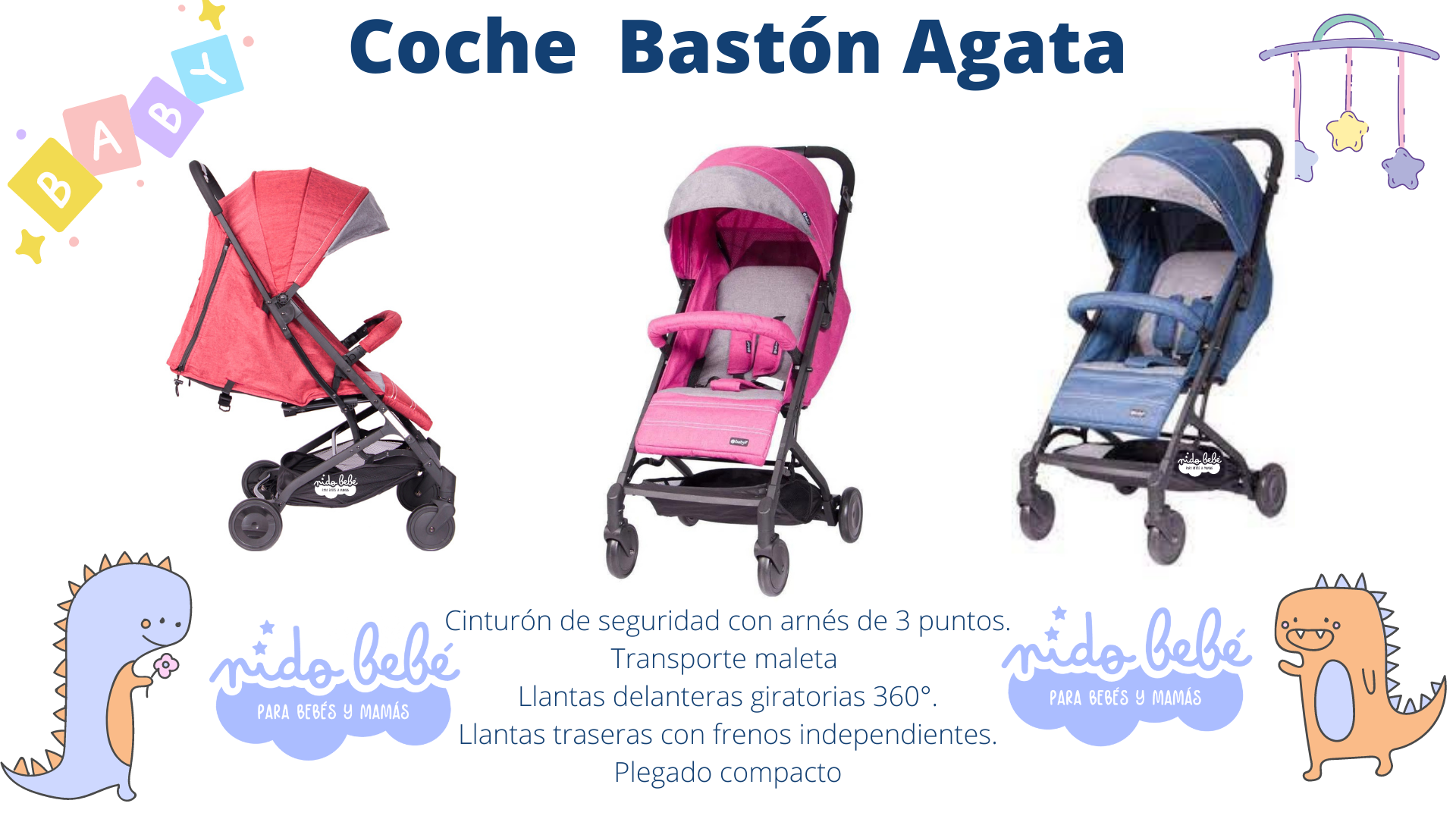 42 Coche Bastón Agata - Imagen 1