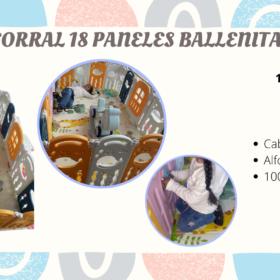 CORRAL 18 PANELES BALLENITA + CABALLITO