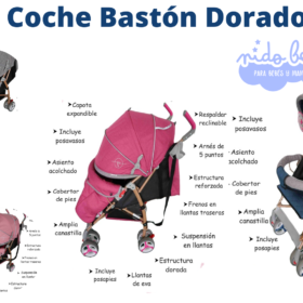 Coche Bastón Dorado