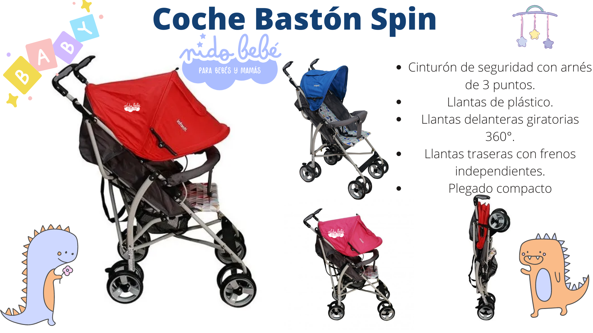 55 Coche Bastón Spin - Imagen 1