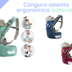 Canguro asiento ergonómico ballenita