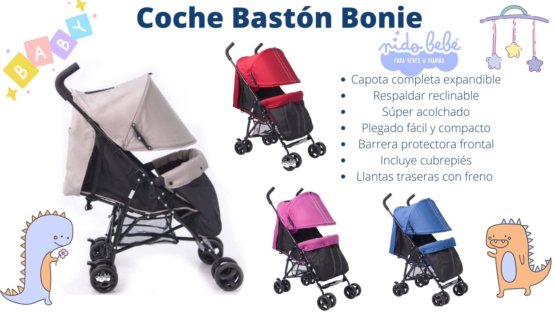 61 Coche Bastón Bonie - Imagen 1