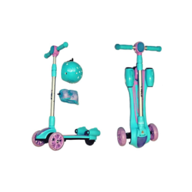 SCOOTER BOTA HUMO MUSICAL PARA NIÑA TURQUESA