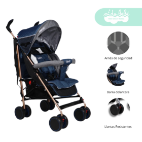Coche Baston Lulu de bebe Azul