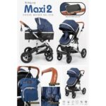 Coche Moises Maxi 2 BEBE AZUL BC-511A - Imagen 2