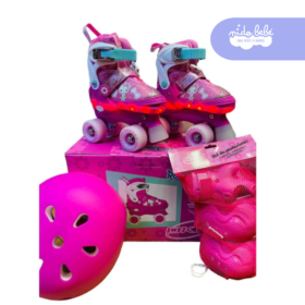 PATIN 4 RUEDAS OKA NINA CON LUCES TALLA S