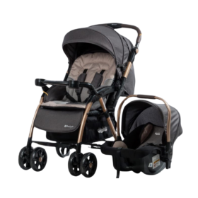 Coche Cuna Para Bebe Con Portabebe Ebaby Braviar Negro