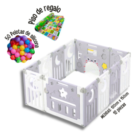 Corral Luna Plomo small para bebé