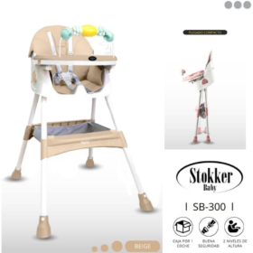 Silla de Comer Beige de bebé modelo Luna Stokker