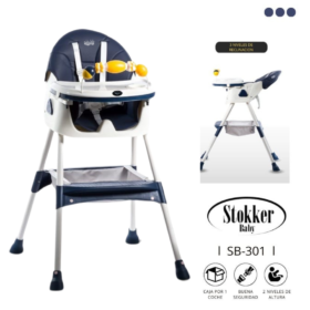 Silla de Comer Azul de bebé modelo Venus Stokker