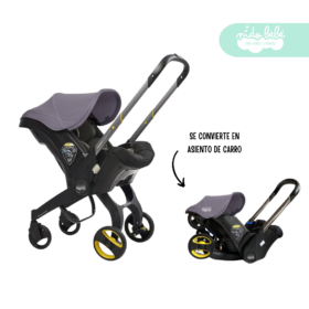 Coche Portabebé 2 en 1 modelo Donna Plomo
