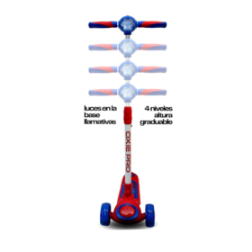 Scooter OXIE PRO para niños con Luces Lexus Rojo
