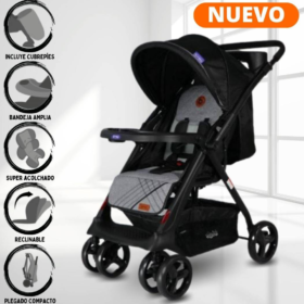 Coche Cuna Deportivo Bambino «ECLIPSE» Black