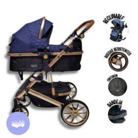 Coche Moisés de Lujo «BERLÍN GRAND» Edición Limitada AZUL