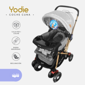 Coche Cuna de Lujo «Yodie» Plomo