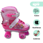 PATIN 4 RUEDAS PARA NIÑA PRINCESA TALLA XS