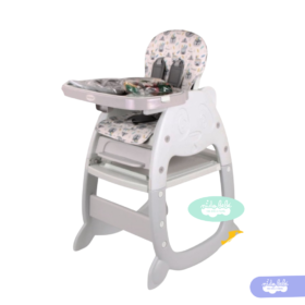 Silla De Comer de bebé modelo Gato Plomo