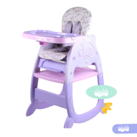 Silla De Comer de bebé modelo Gato Morado