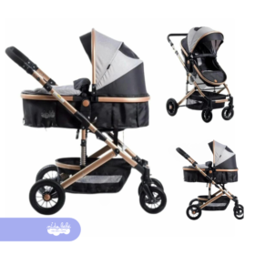 Coche Cuna Moisés de Lujo «COMFORT» PLOMO DARK