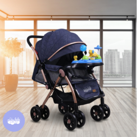 Coche Cuna Musical Baby Dream color azul