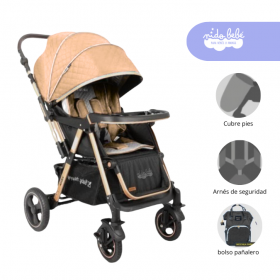 Coche Cuna de bebe modelo Viena Color Beige