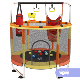 Juego CAMA SALTARINA FULL SMILE Amarillo con Naranja