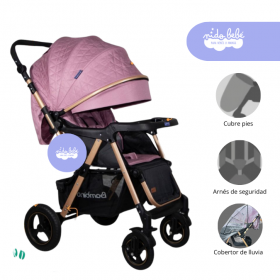 Coche Cuna modelo Nonna Bambino Color Rosado