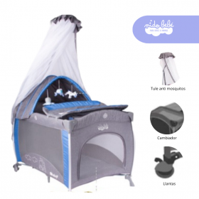 Cuna Corral de bebe Luna Color Azul