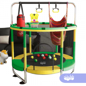 Juego CAMA SALTARINA FULL SMILE Amarillo con Verde